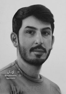 طراحی-چهره-آقا-سیاه قلم